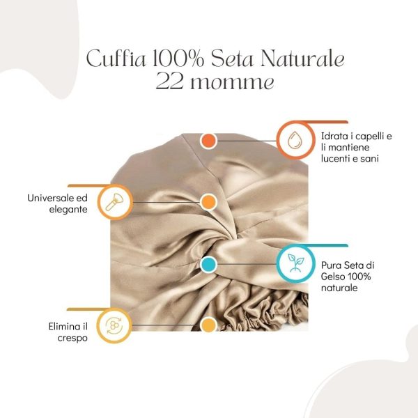 Offtopic - Cuffia Di Seta Per Capelli - Caramel - Namaskar Wellness - Hair  Spa