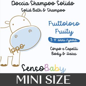Senso Naturale - Doccia Shampoo Solido Bimbi Fruttoloso – Ippopotamo Ippo