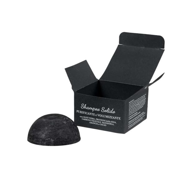 shampo_nero_aperto Parentesi Bio - Shampoo Solido Purificante E Volumizzante