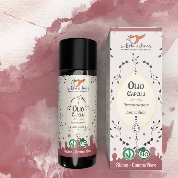 Web - Olio capelli - Ricino Cumino - F-1000x1000 Le Erbe Di Janas - Olio Capelli Ristrutturante Anticaduta Ricino e Cumino Nero Bio