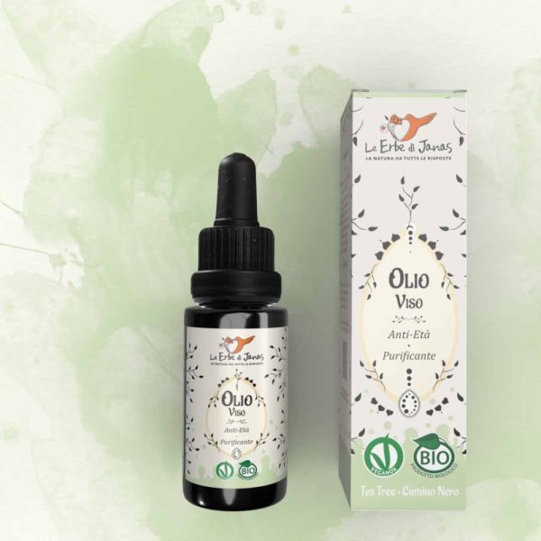 Web - Olio viso - Tea Tree Cumino Nero - F-1000x1000 Le Erbe di Janas - Olio Viso - Antietà Purificante Cumino Nero E Tea Tree BIO