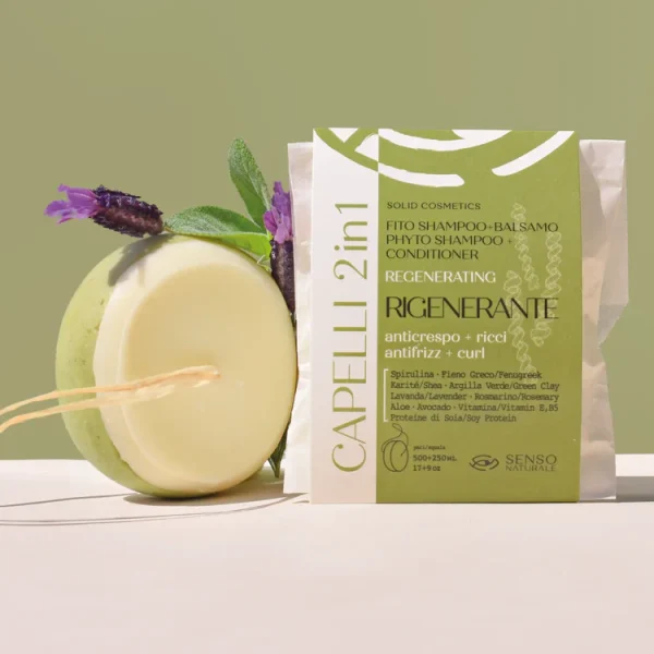 shampoo_solido_rigenerante_con_alga_spirulina_1_6dd0ab0e-7179-4931-8683-380fdd9e82f8 Senso Naturale - Shampoo e Balsamo Solido RIGENERANTE - 2 in 1 per Capelli Ricci Anticrespo